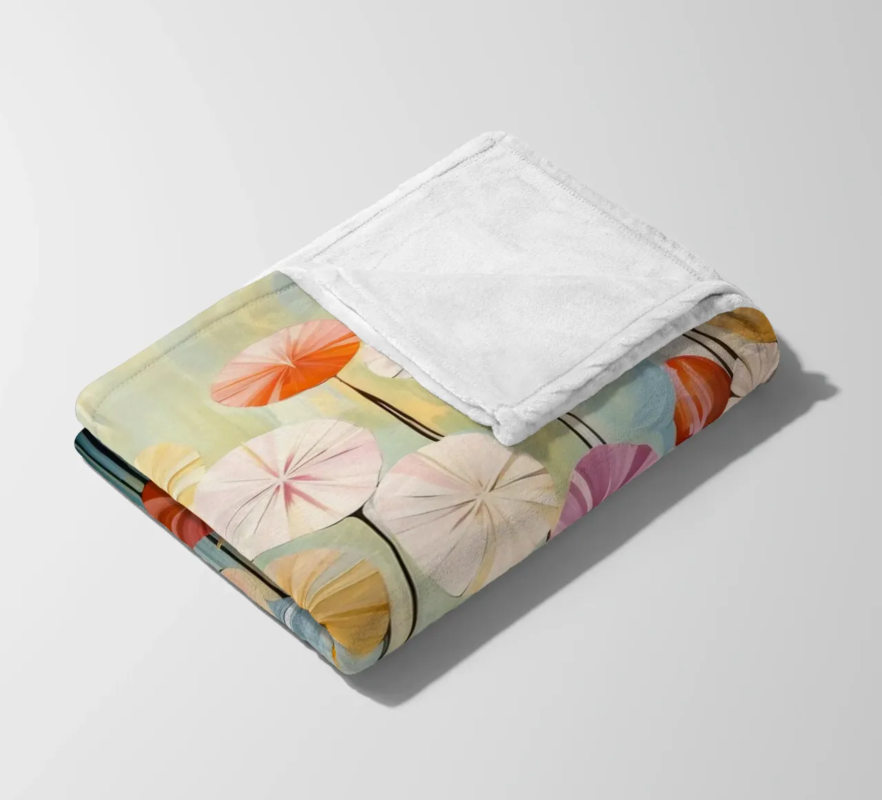 Fiori astratti coperta in pile da Imagine