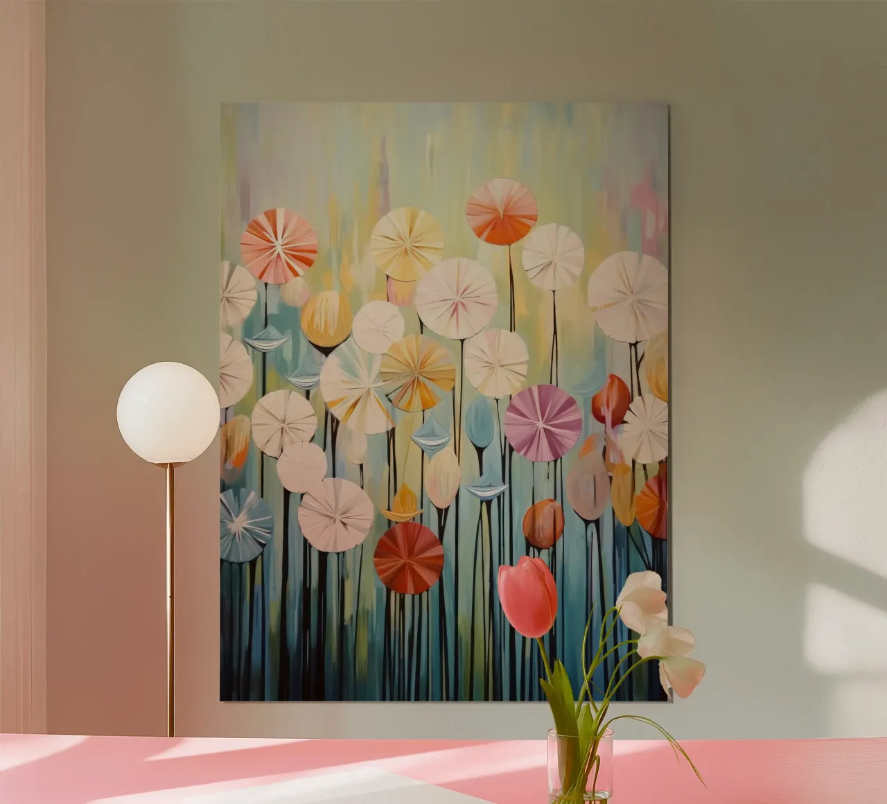Fiori astratti carta hahnemühle da Imagine