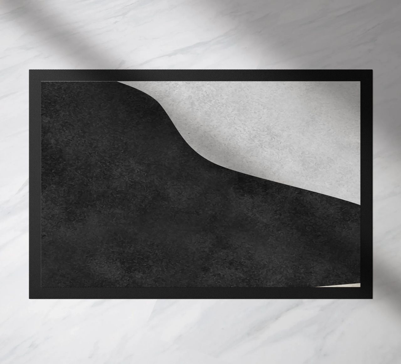 abstract boho black and beige wave zerbino da vintageshop