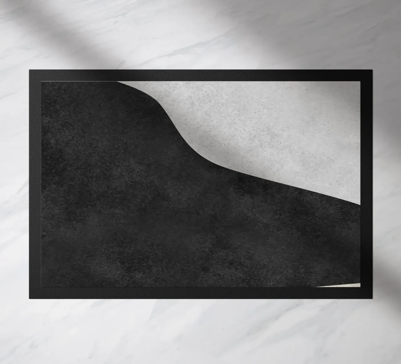 abstract boho black and beige wave zerbino da vintageshop