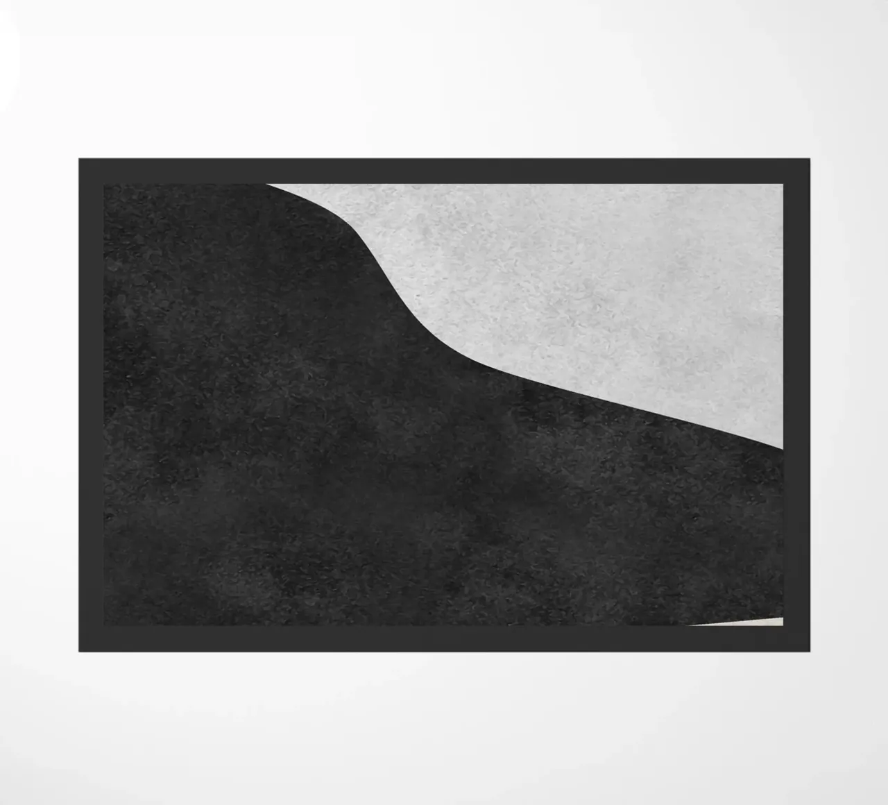 abstract boho black and beige wave zerbino da vintageshop