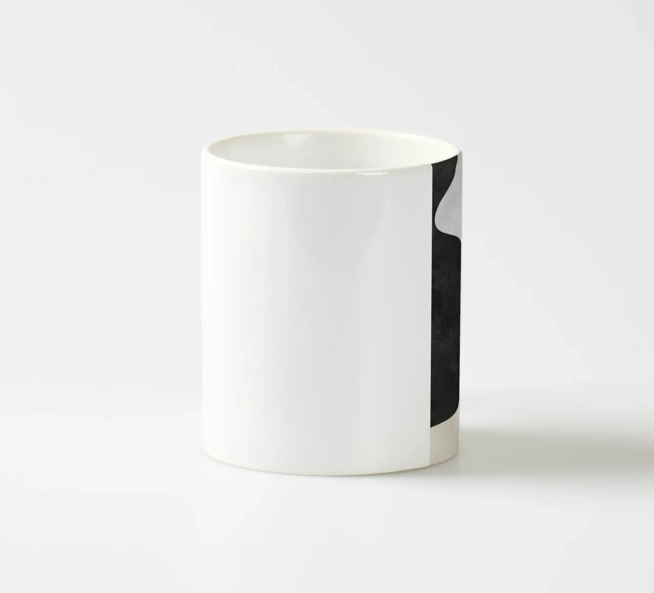 abstract boho black and beige wave Keramik Tasse von vintageshop