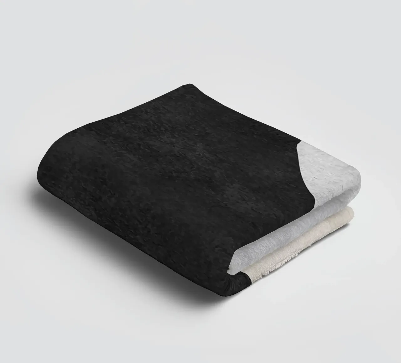 abstract boho black and beige wave asciugamano da bagno da vintageshop