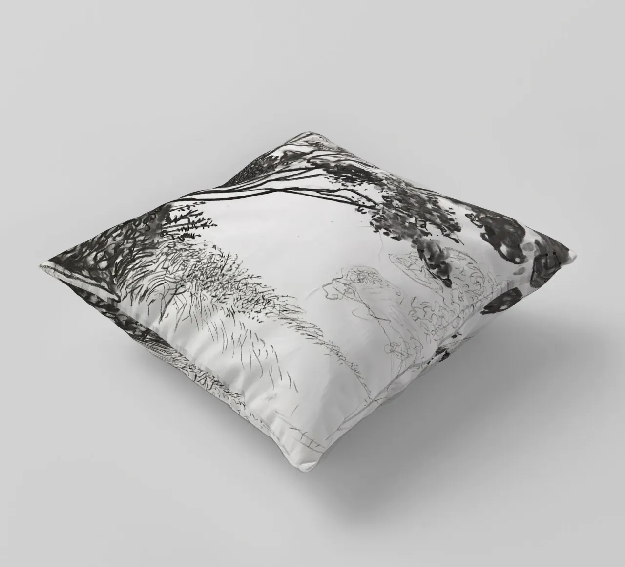 Kilham to Rudston decorative cushion by Danielshop