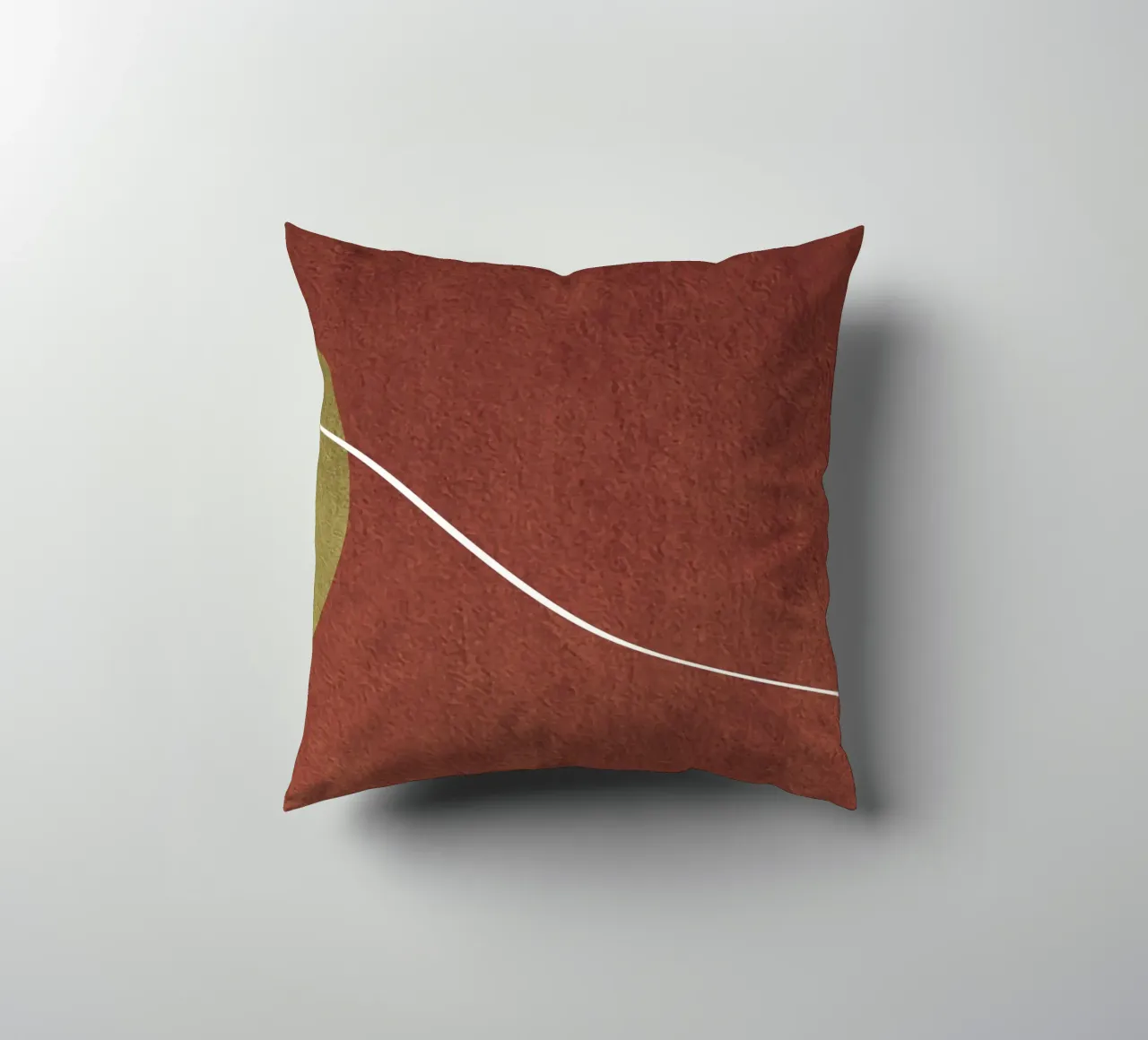 abstract boho terracotta cuscino da vintageshop