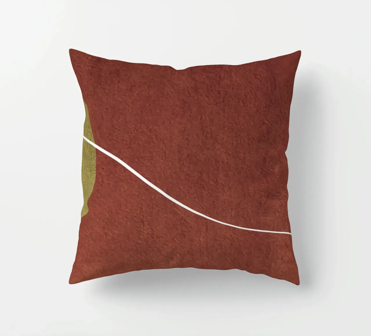 abstract boho terracotta cuscino da vintageshop