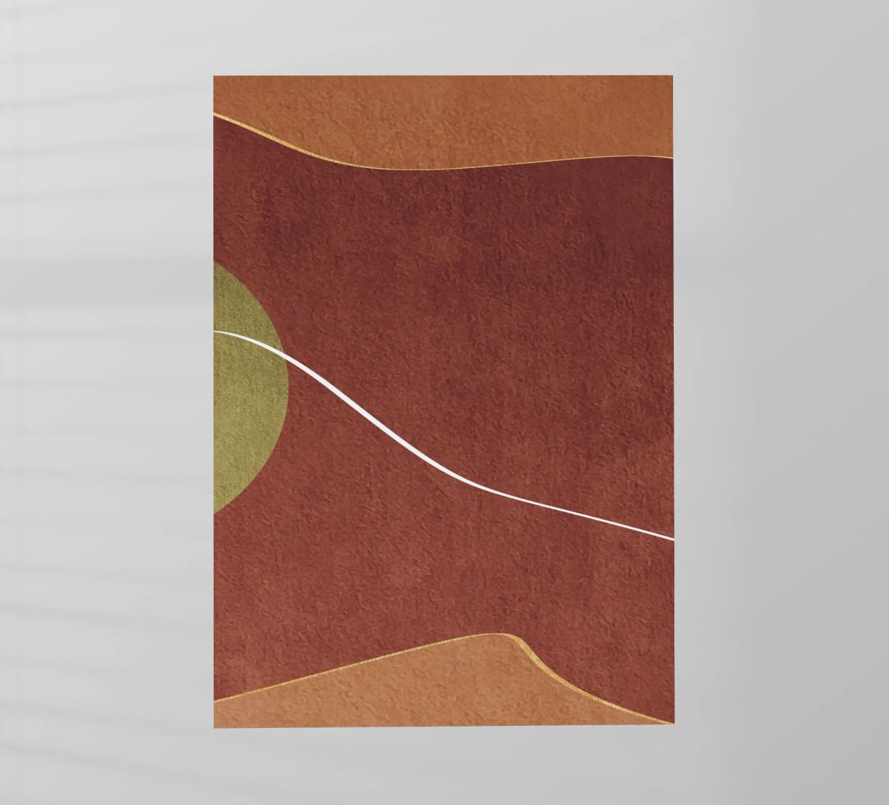 abstract boho terracotta pellicola backlit da vintageshop