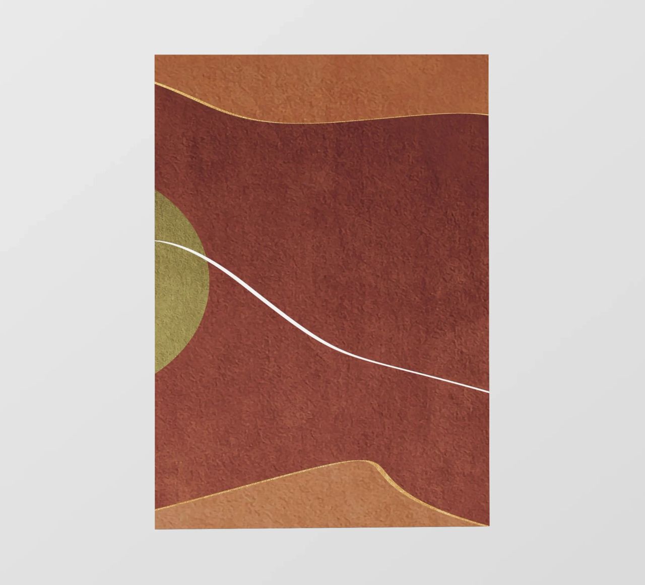 abstract boho terracotta pellicola backlit da vintageshop