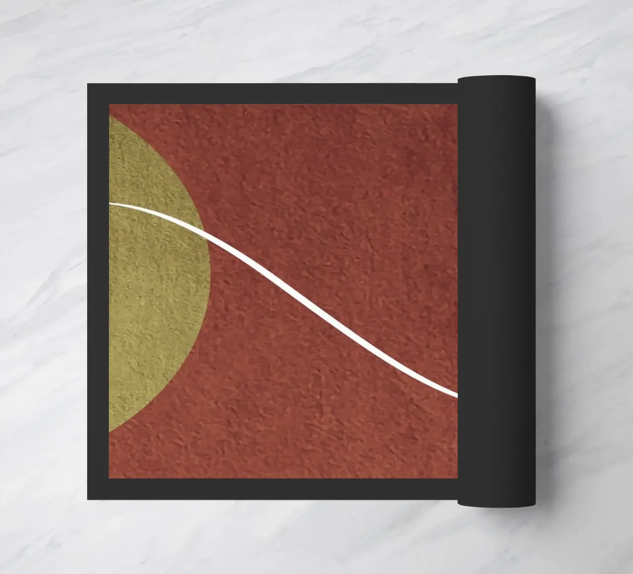 abstract boho terracotta zerbino da vintageshop