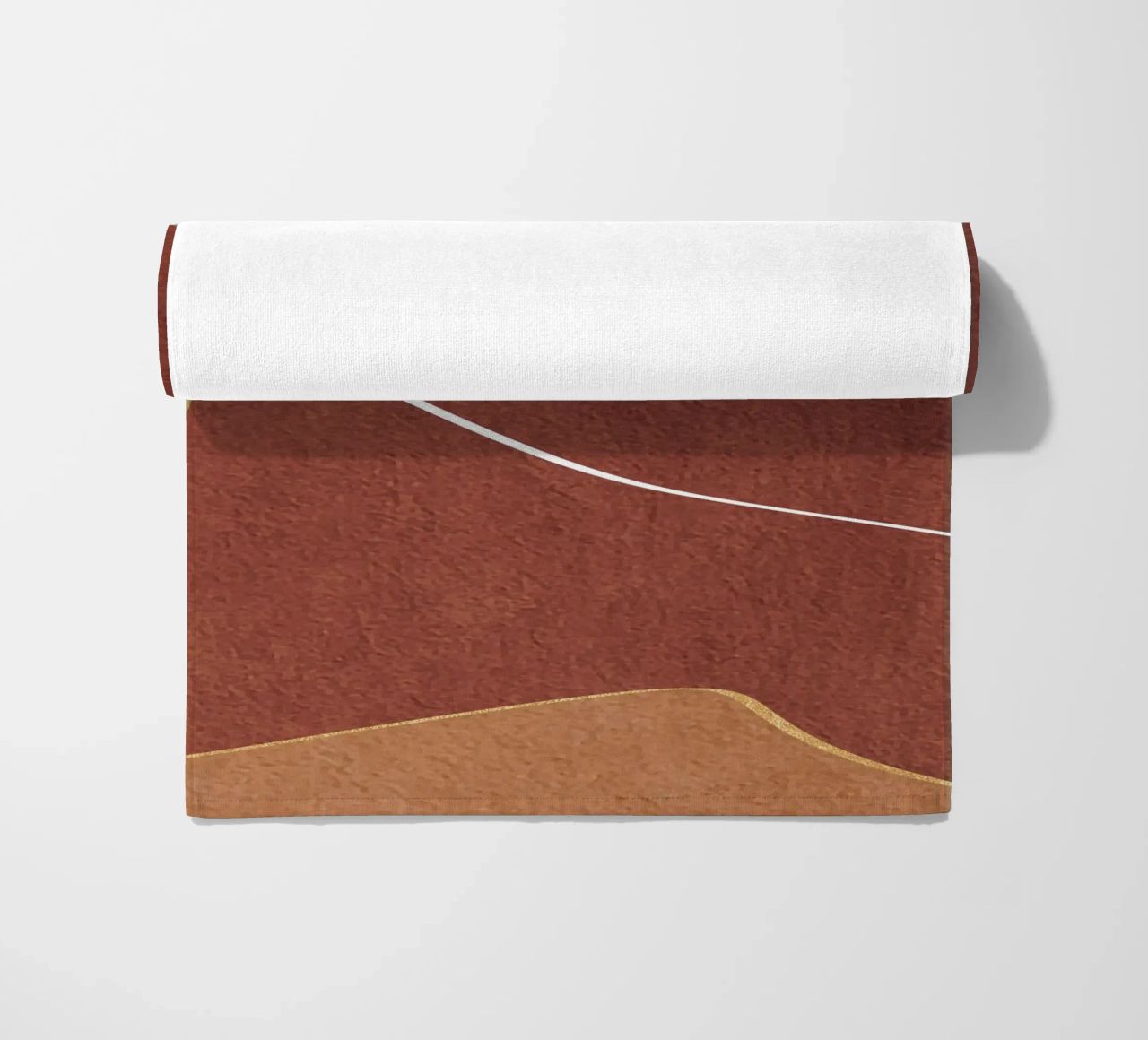 abstract boho terracotta telo mare da vintageshop