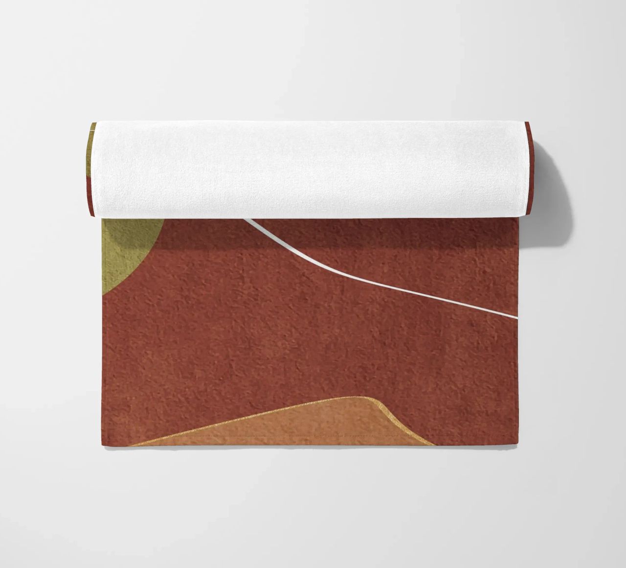 abstract boho terracotta telo mare da vintageshop