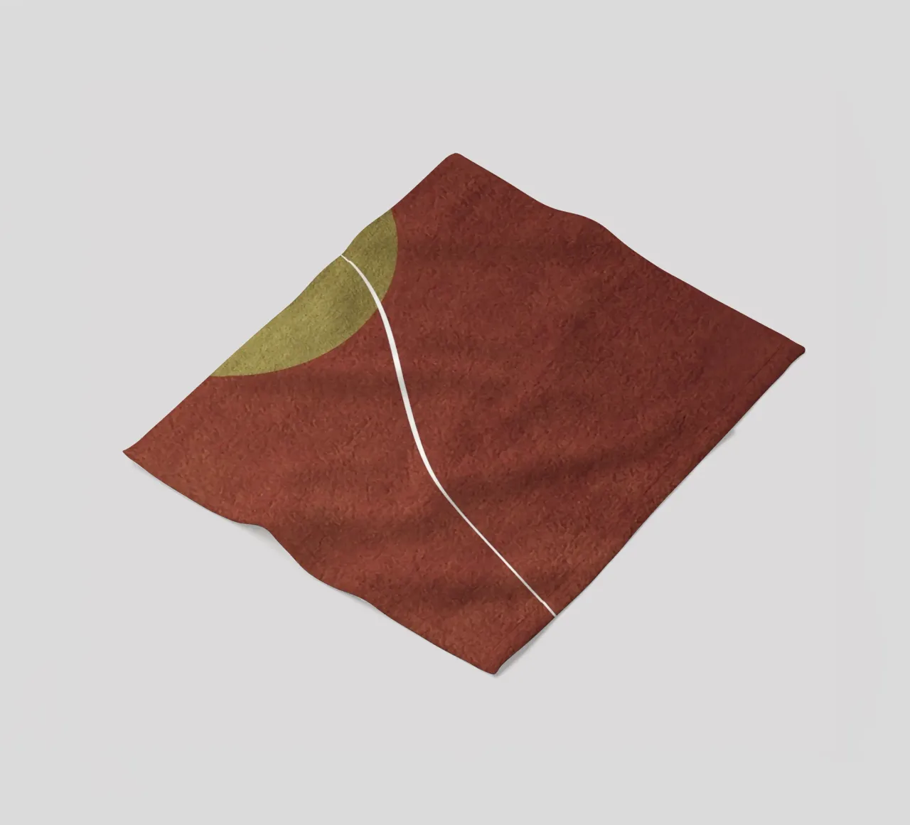 abstract boho terracotta coperta in pile da vintageshop