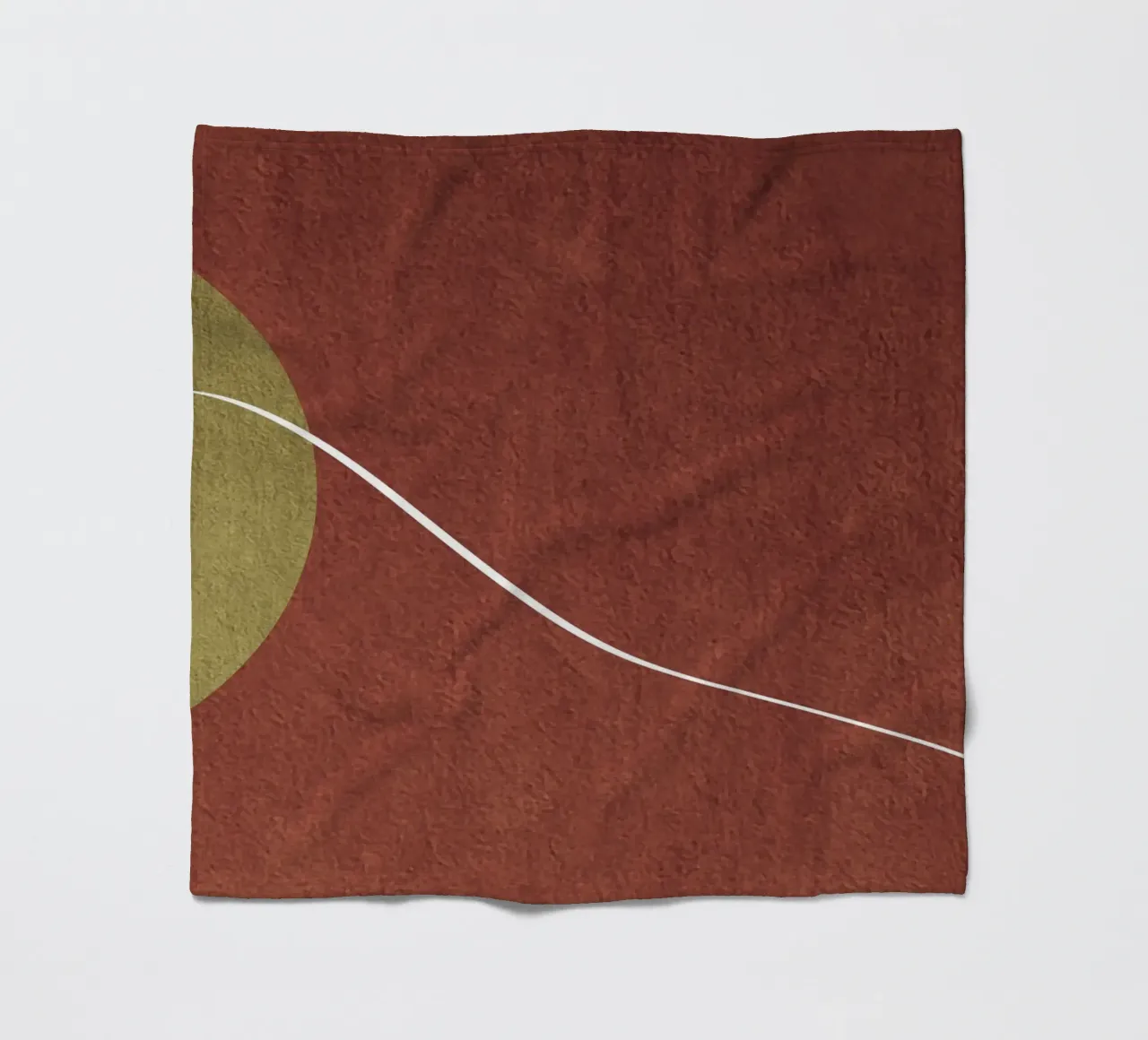 abstract boho terracotta coperta in pile da vintageshop