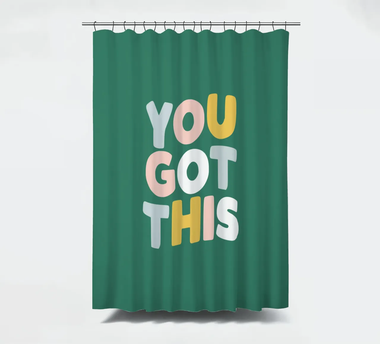 Du schaffst das Duschvorhang von THE MOTIVATED TYPE