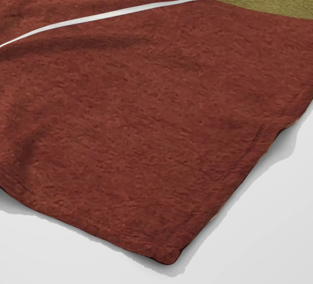 abstract boho terracotta green circle coperta in pile da vintageshop