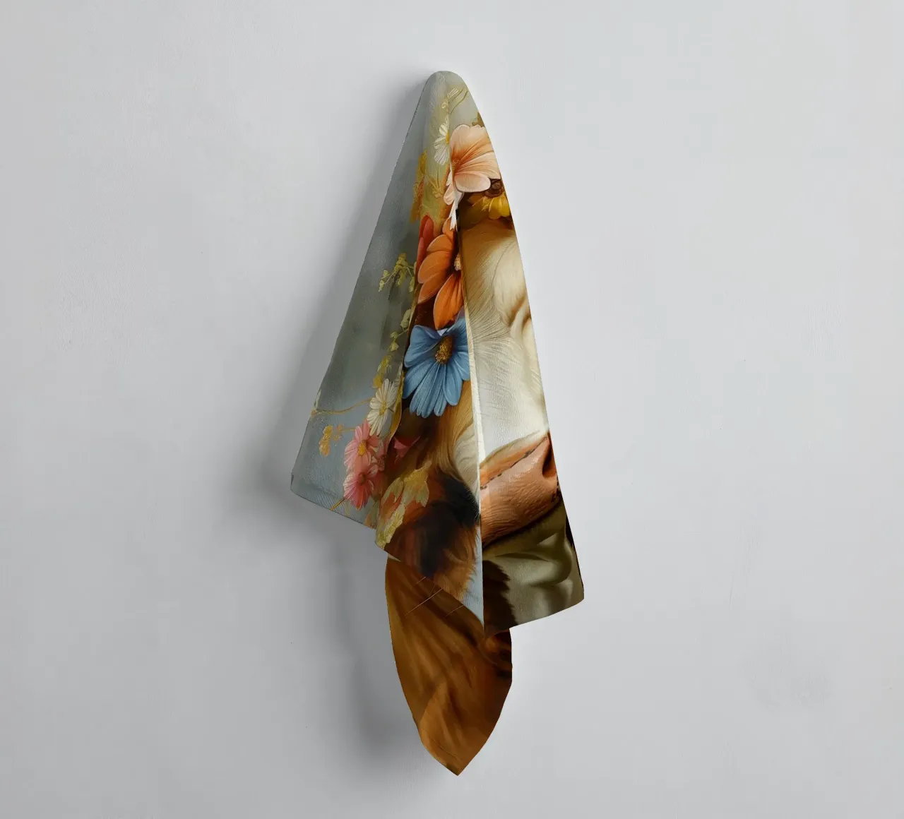 Mucca con fiori asciugamano da bagno da Imagine