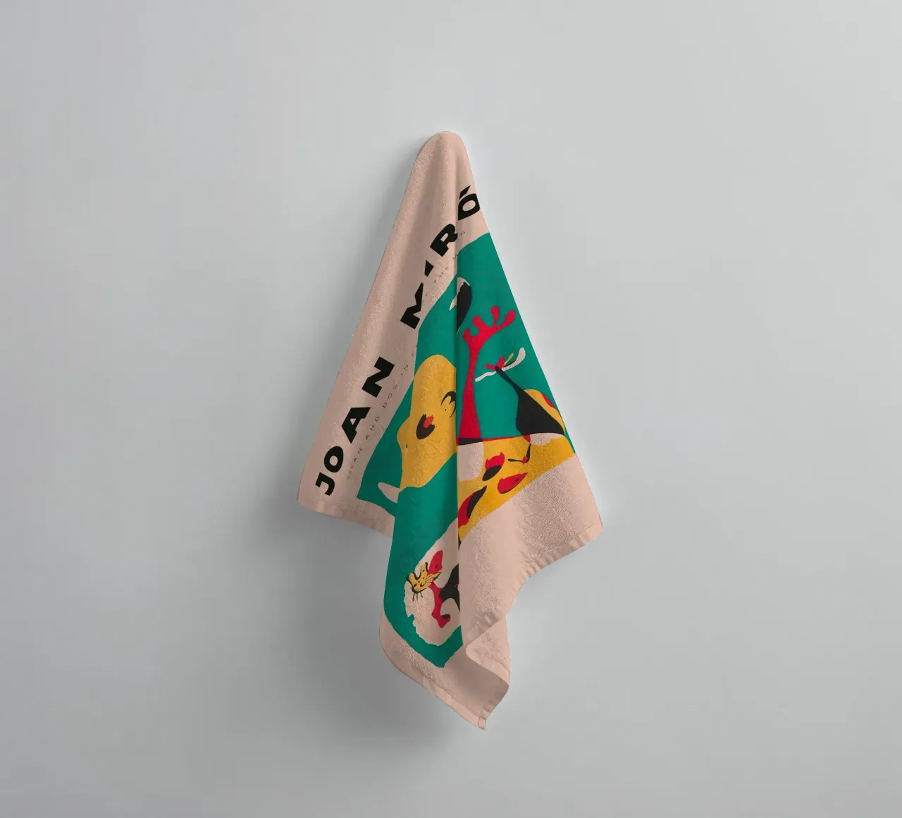 woman and dog in front of the moon towel by Danielshop