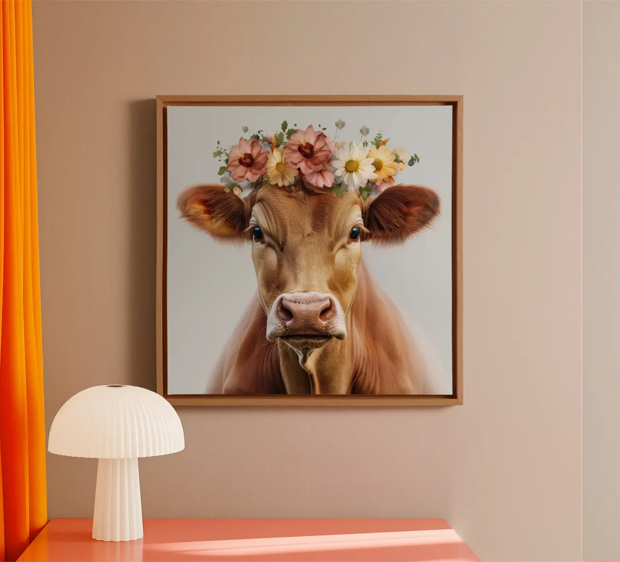 Muurkunst van Imagine canvas met Baklijst van Imagine