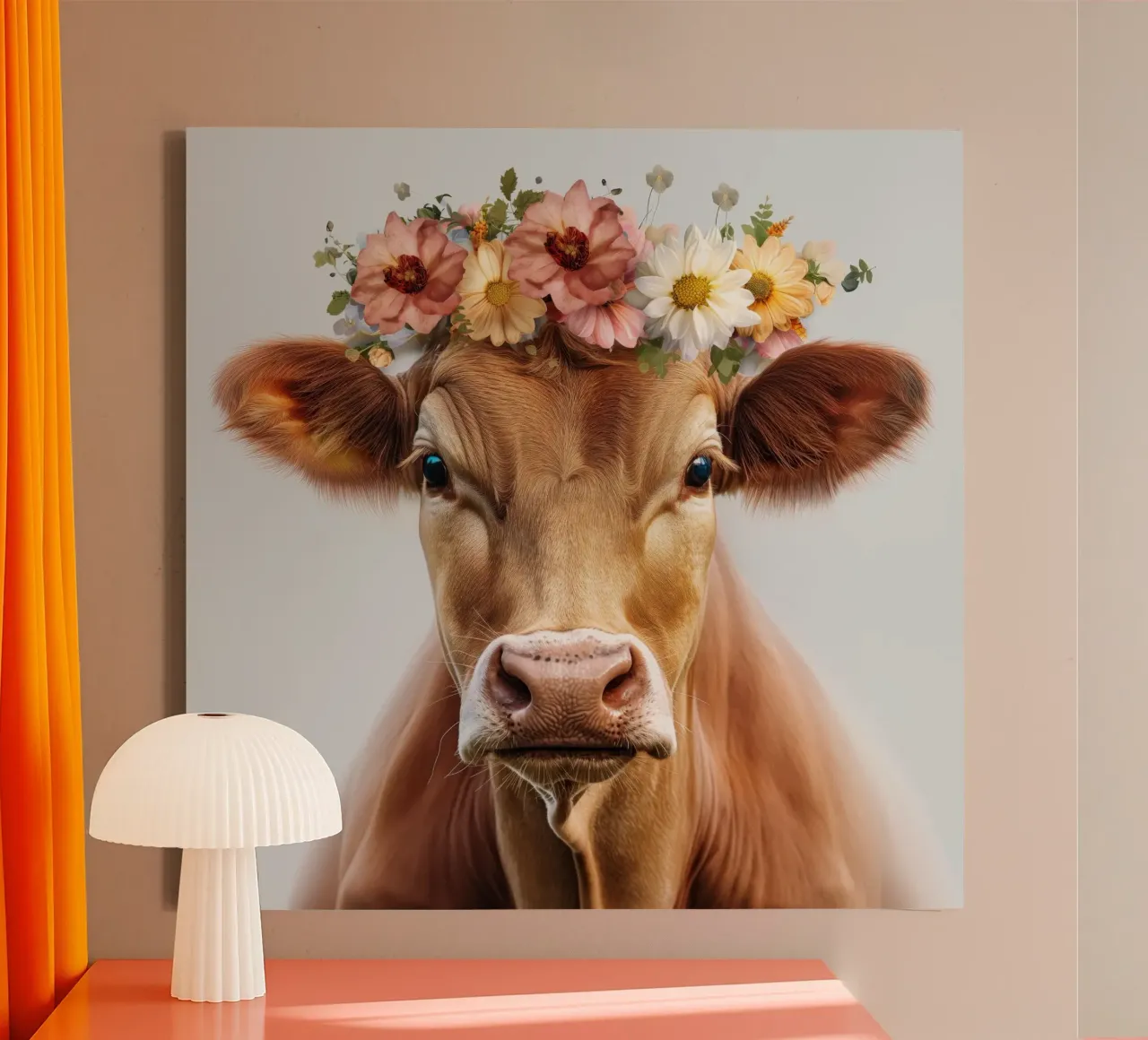 Muurkunst van Imagine canvas met Baklijst van Imagine