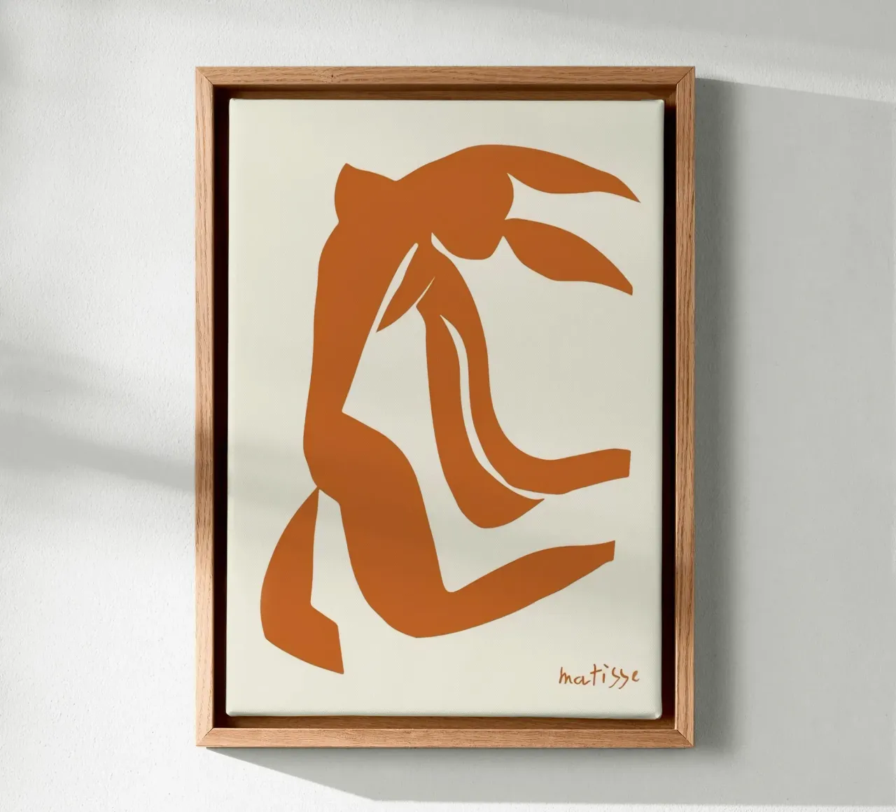 Dancing Figure I by Matisse canvas with Floater frame by Mandy Gray