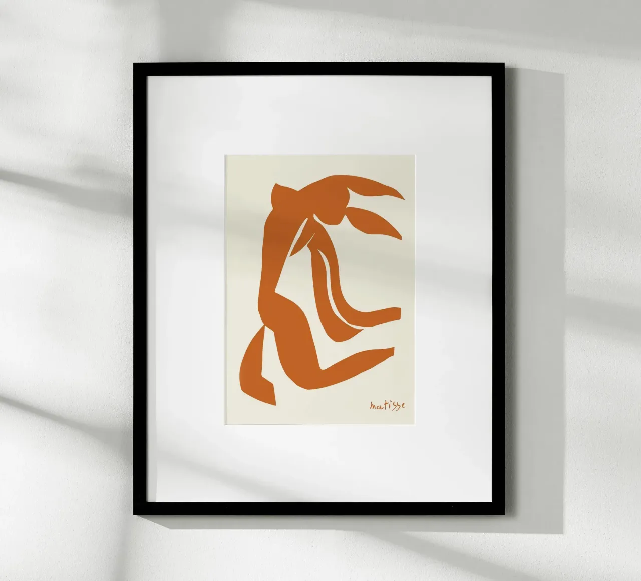Figura danzante I di Matisse poster con telaio in alluminio da Mandy Gray