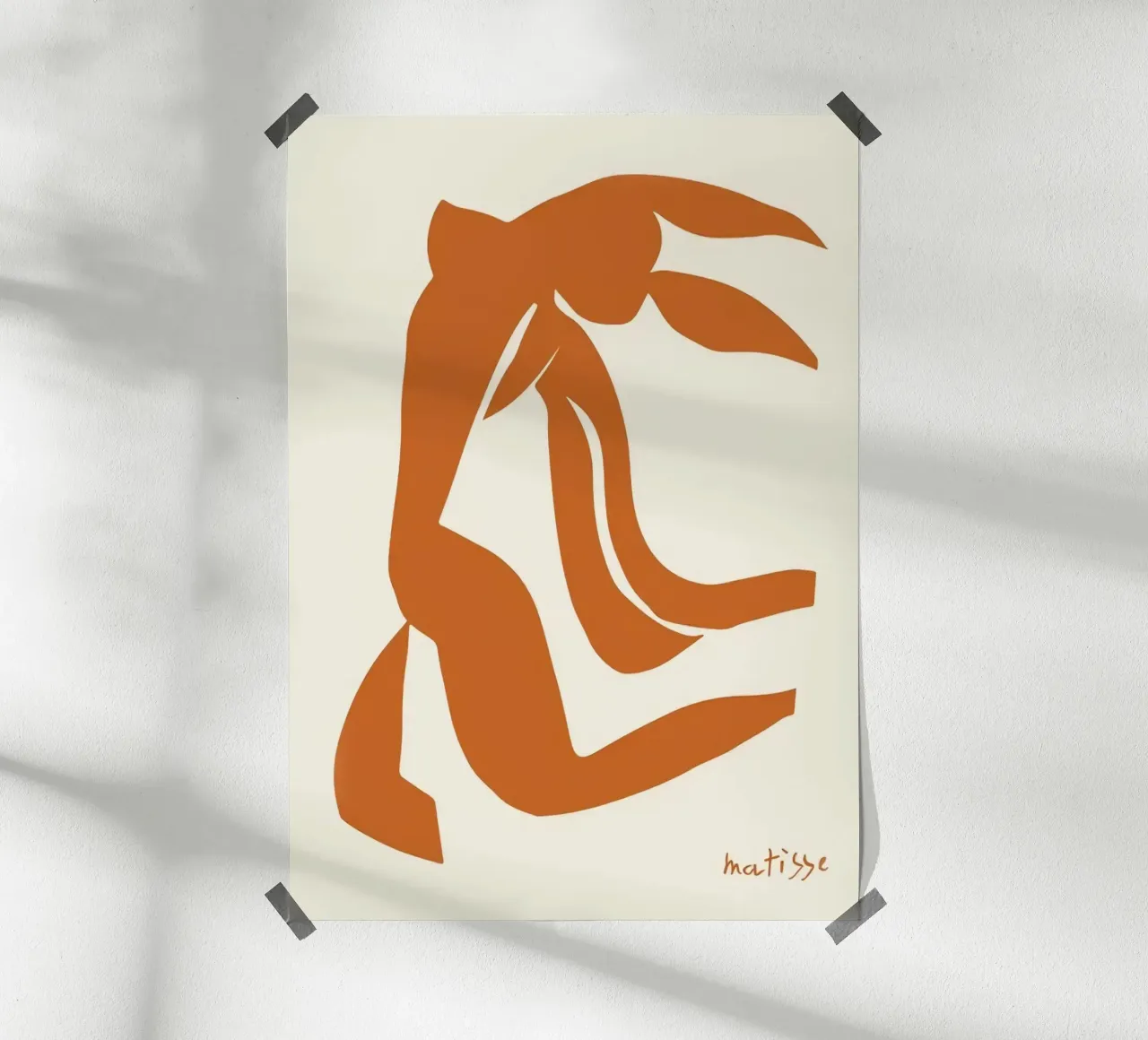 Figura danzante I di Matisse poster con telaio in alluminio da Mandy Gray