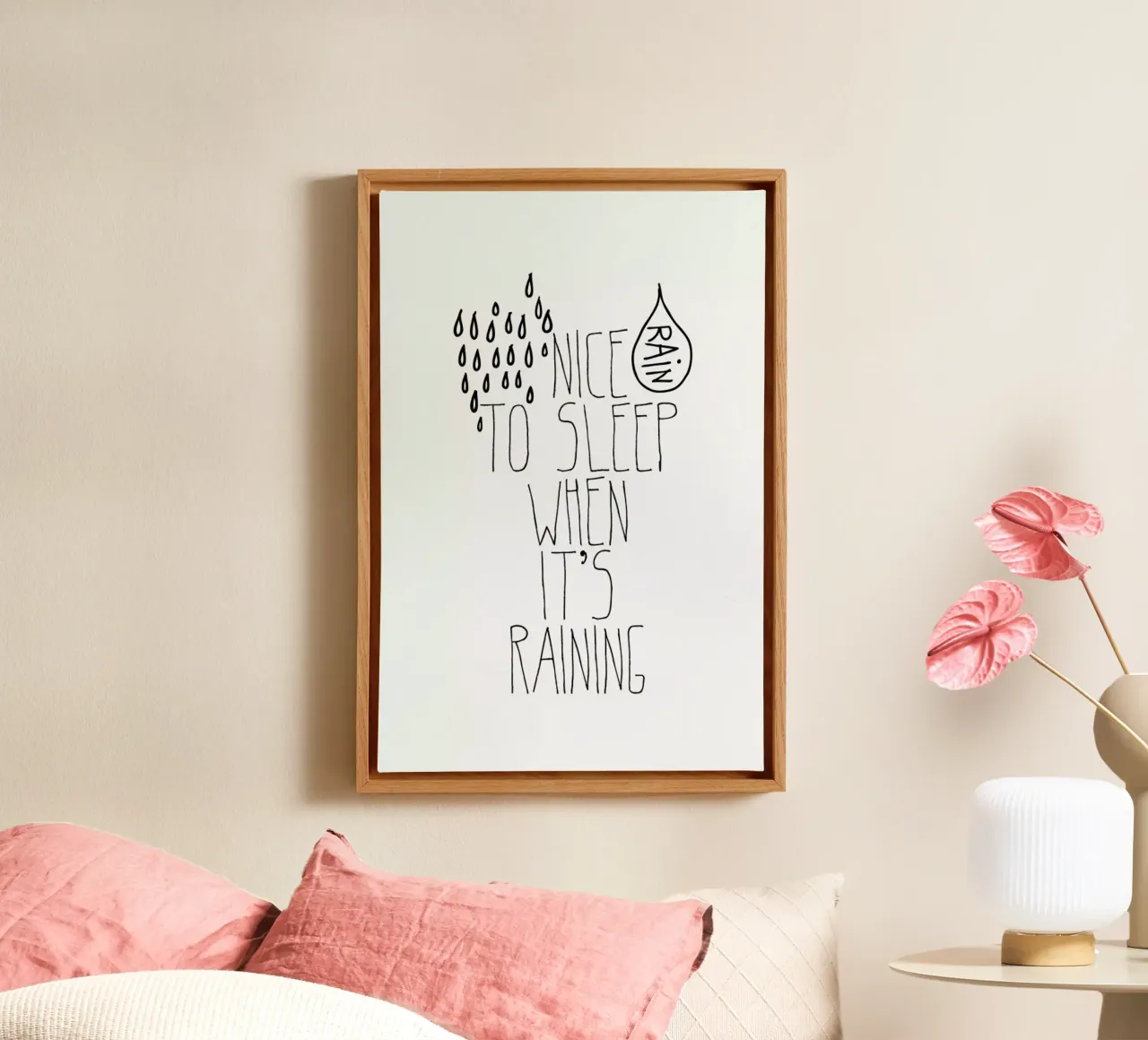 rain canvas met Baklijst van Mottos by Sinan Saydik