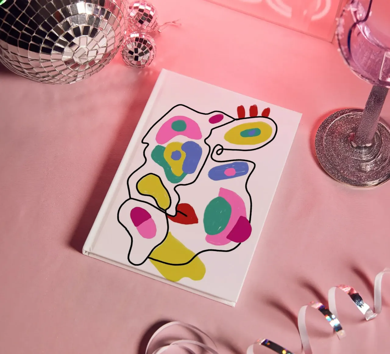 Line Drawing Colour Pop Faces diario da Vasare Nar