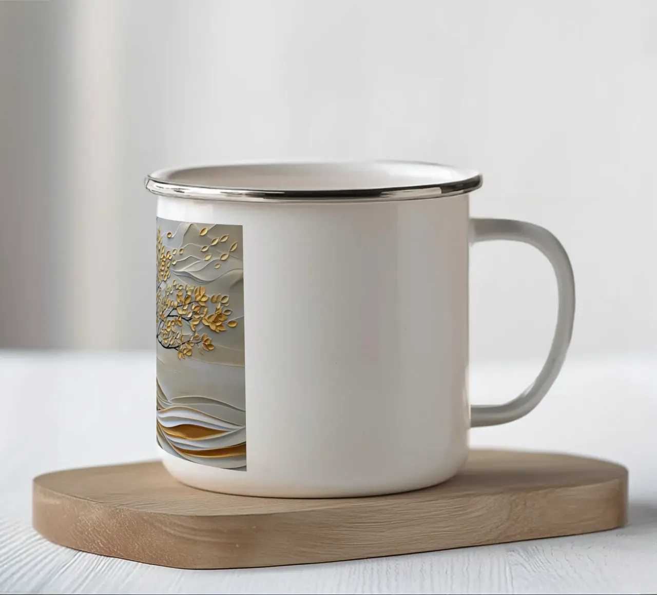 Albero astratto tazza in smalto da Imagine