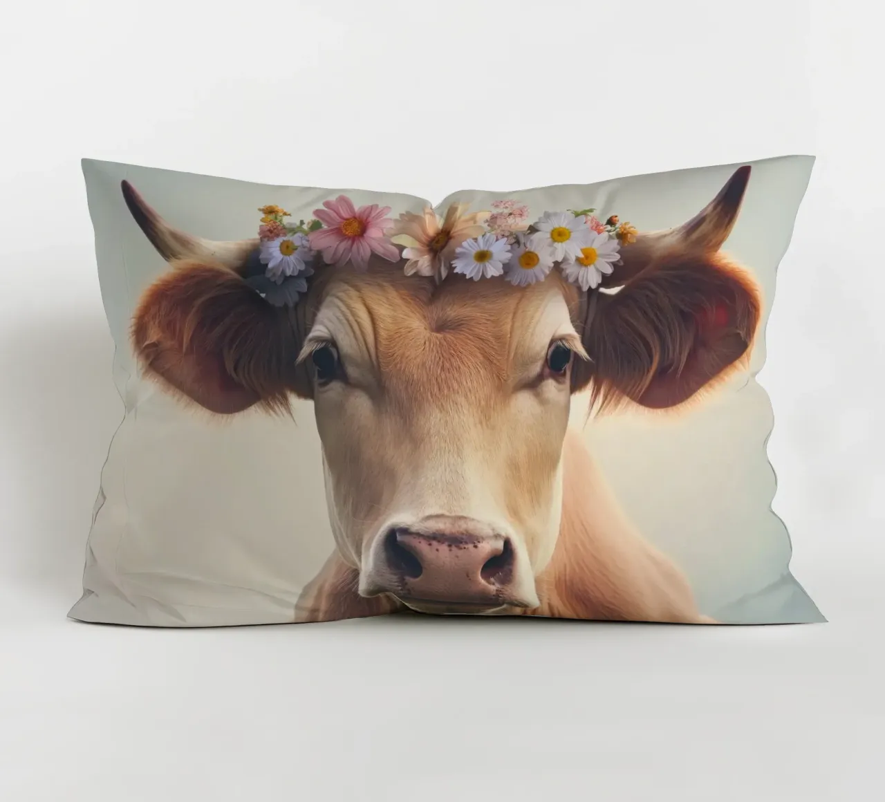 Mucca con fiori cuscino da Imagine