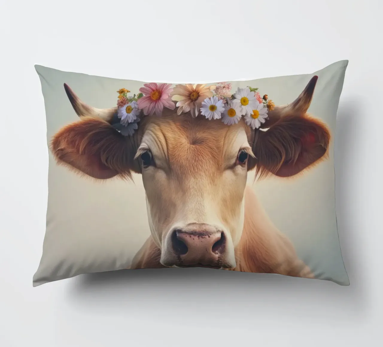 Mucca con fiori cuscino da Imagine