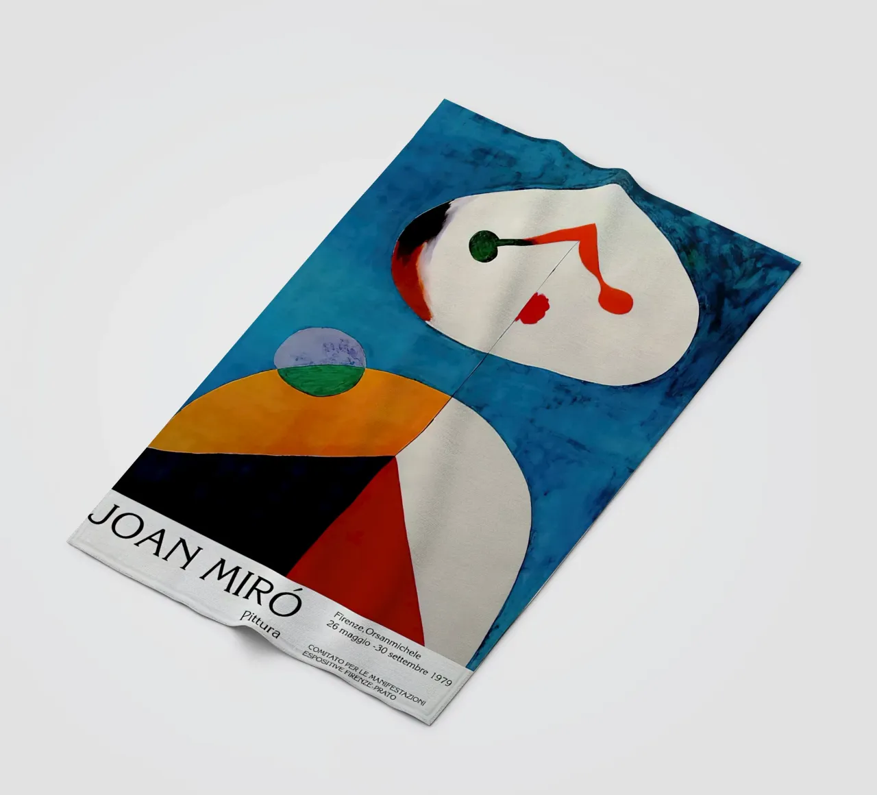 Joan Miro pittura 1979 coperta in pile da Danielshop