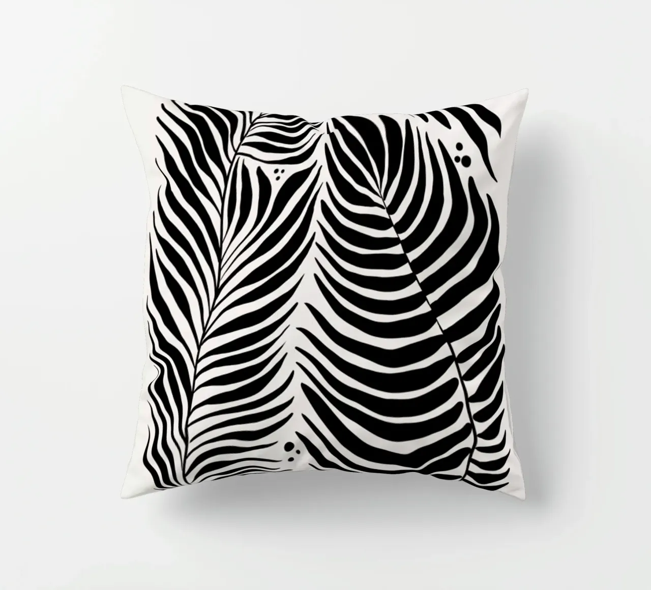 Fern Silhouette cuscino da Graphite