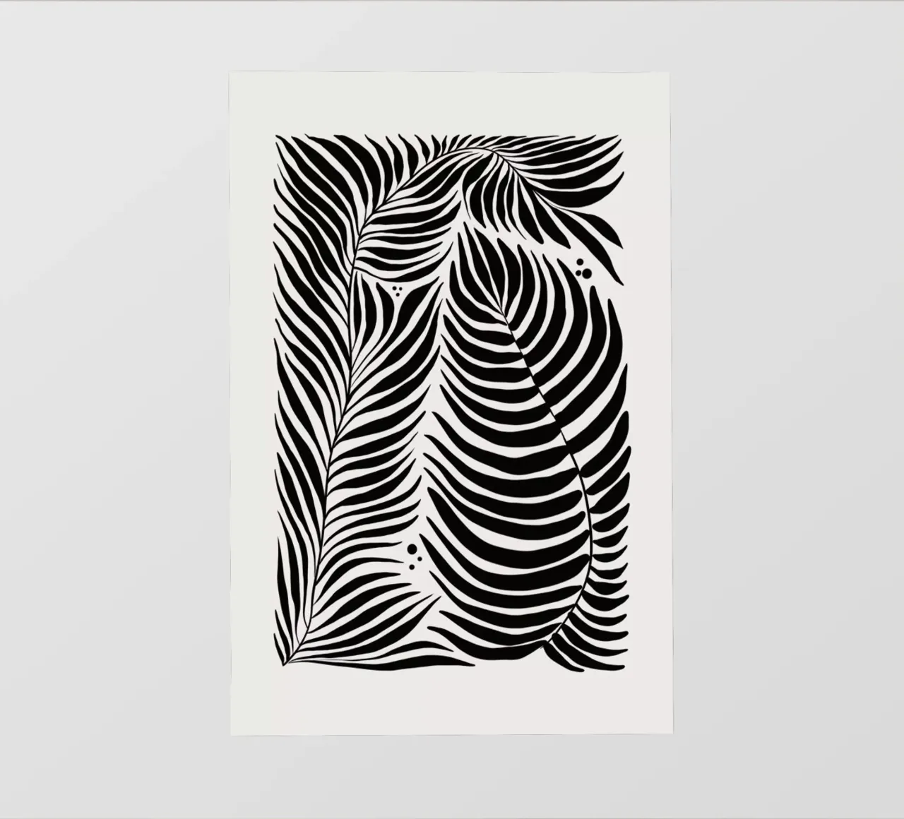Fern Silhouette telo in pvc da Graphite