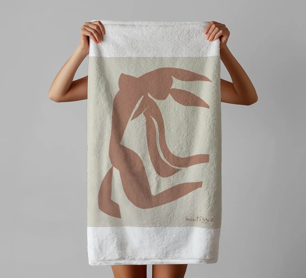 Dancing Figure II by Matisse towel by Mandy Gray