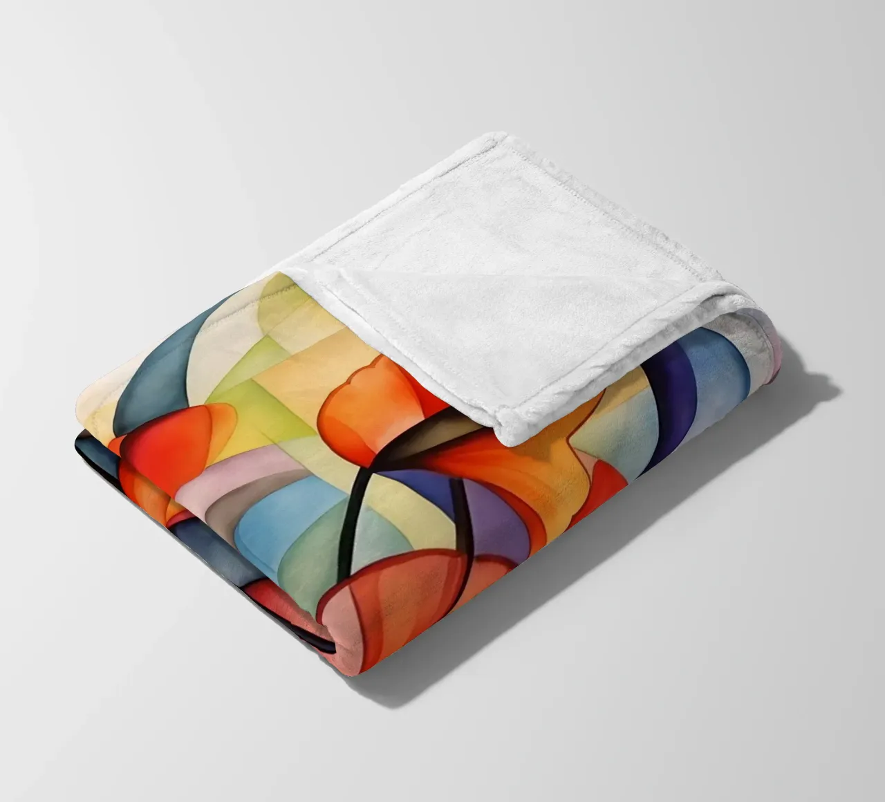 Abstract flower fleece blanket by Imagine