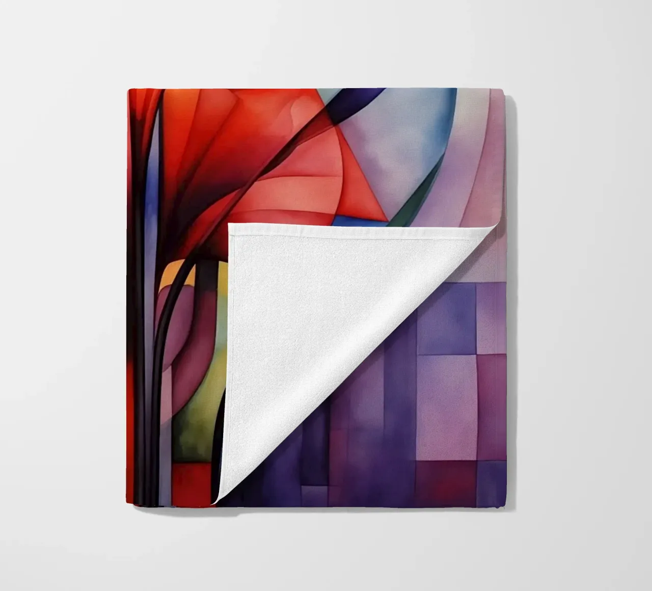 Fleur abstraite serviette de plage de Imagine