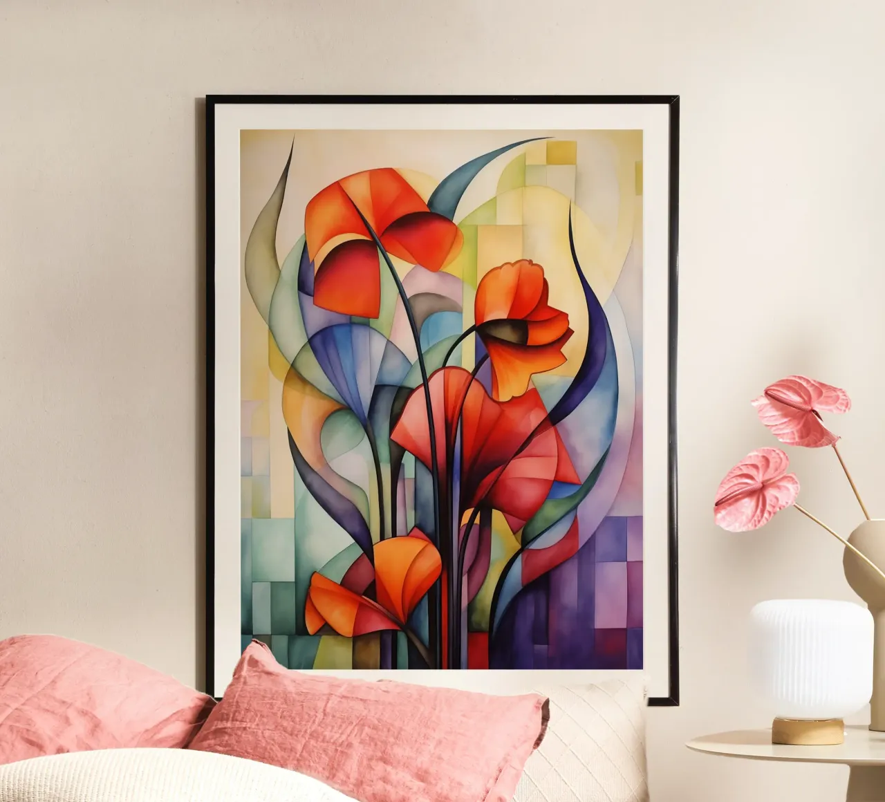 Fiore astratto poster da Imagine