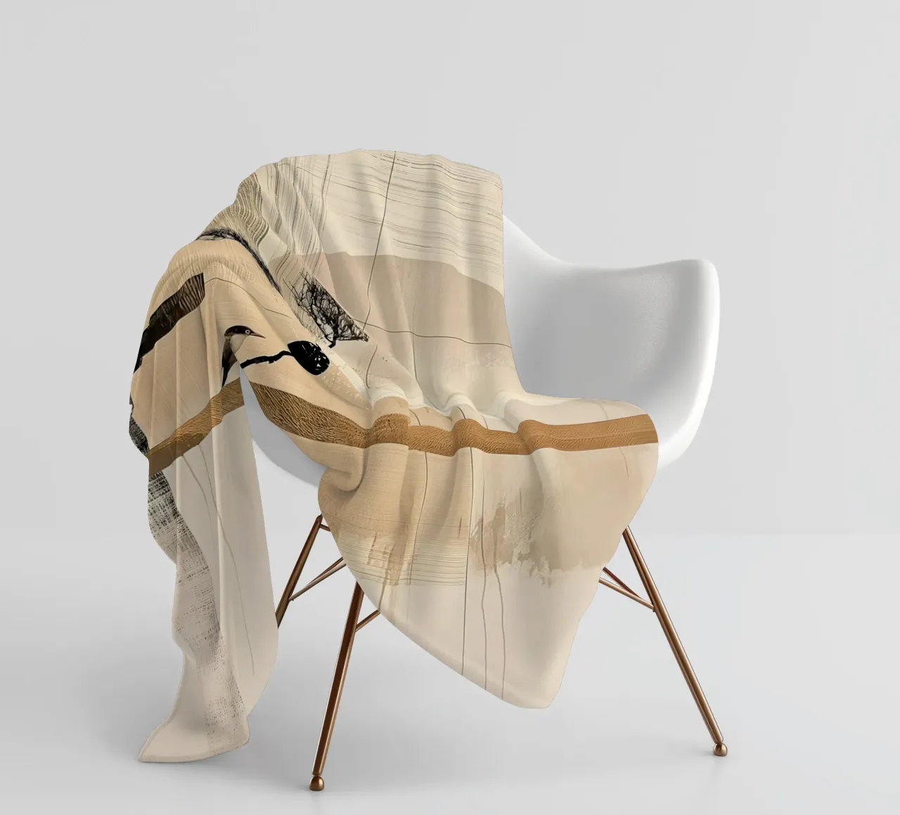 Japandi fleece blanket by Imagine