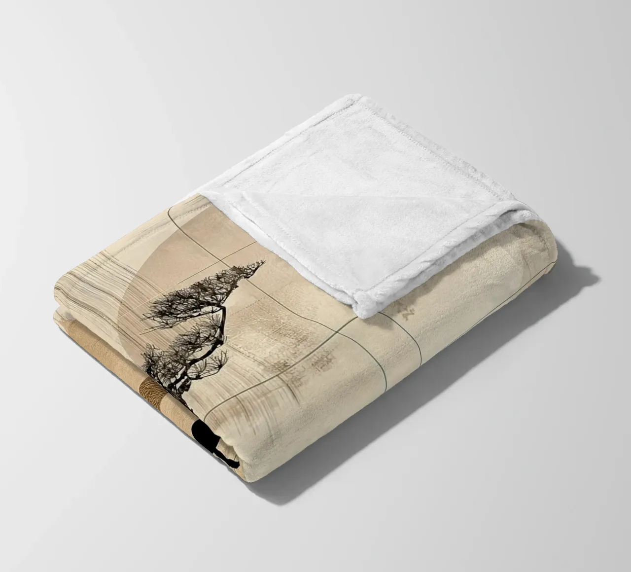 Japandi fleece blanket by Imagine
