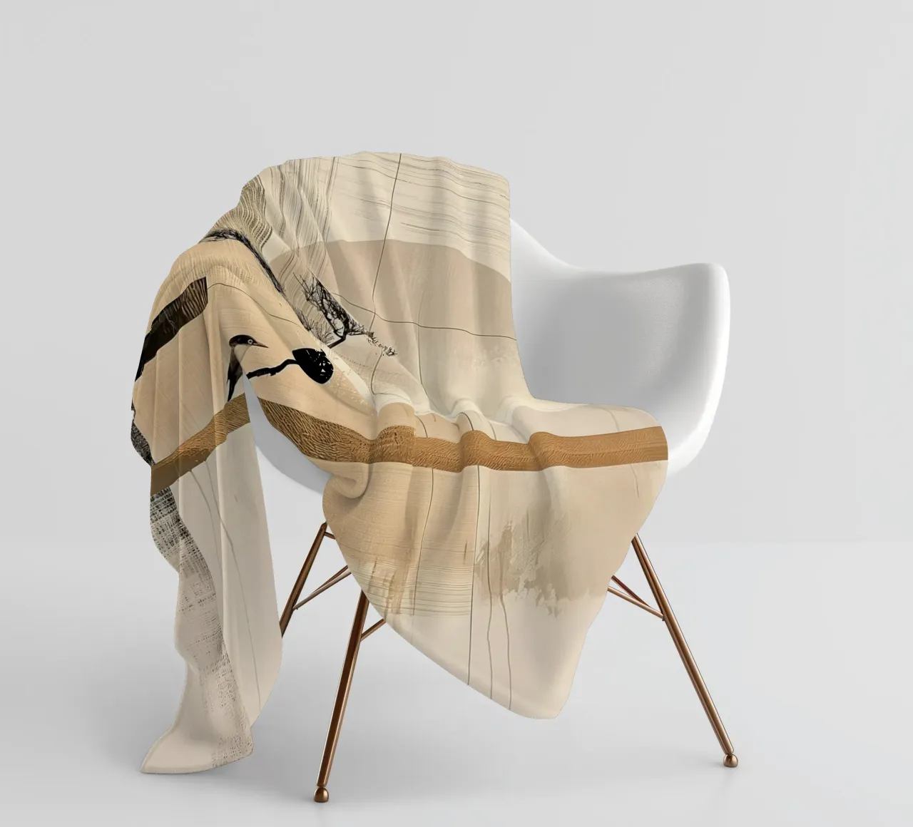 Japandi fleece blanket by Imagine