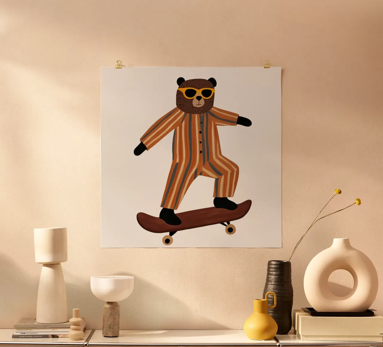 Sporty Bear poster by HookASmile