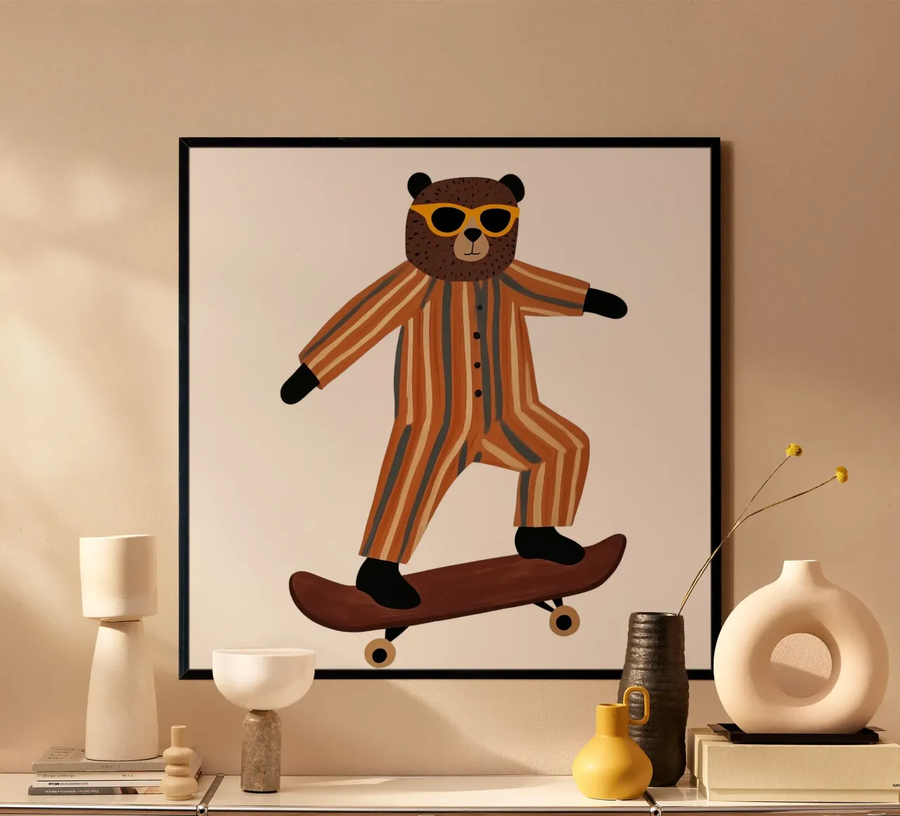 Sporty Bear poster by HookASmile
