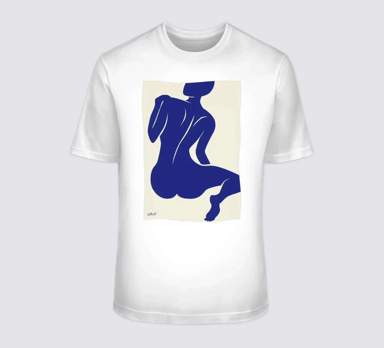 Figure di persone blu di Matisse t-shirt da Mandy Gray
