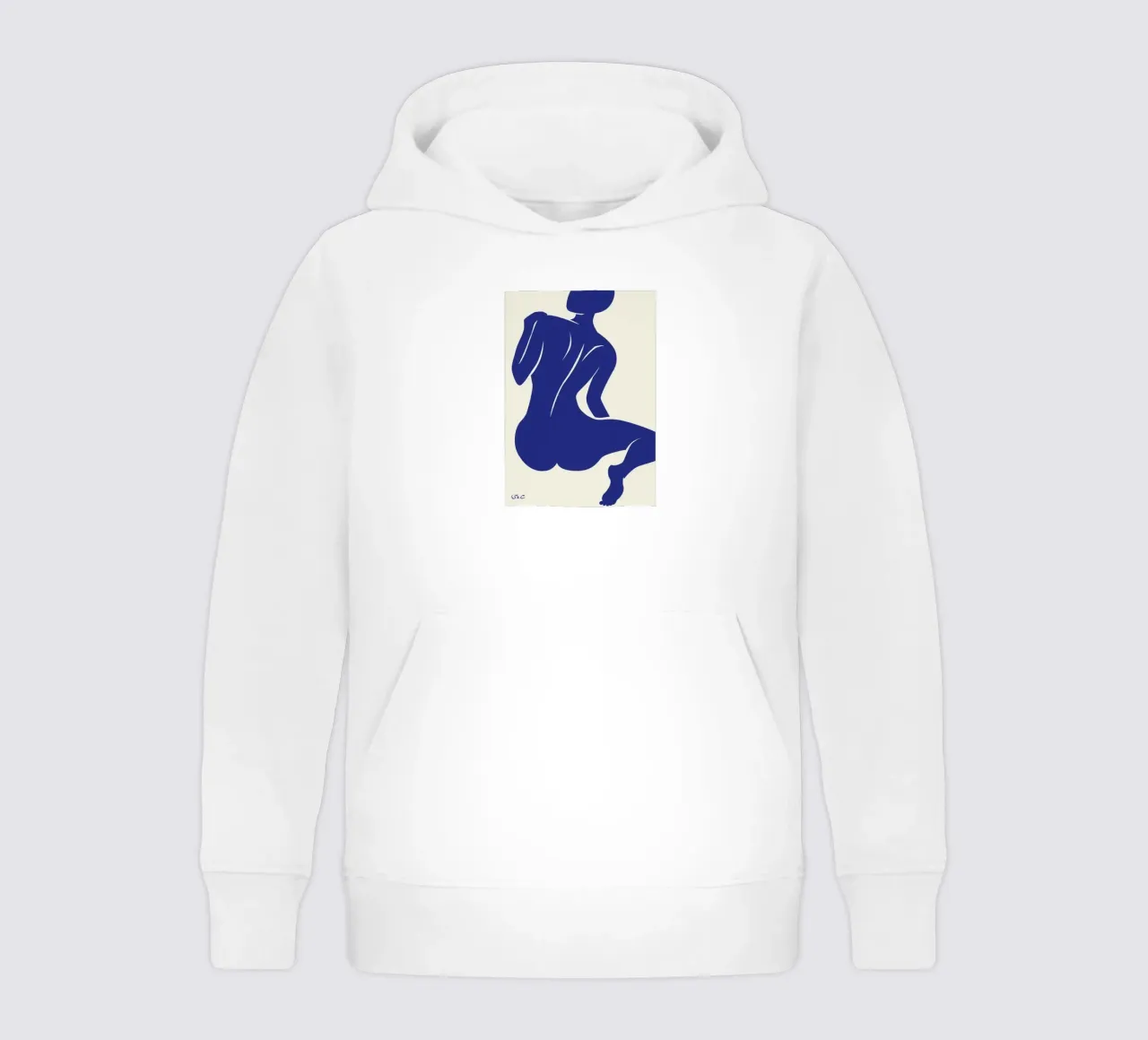 Figure di persone blu di Matisse felpa bambino con cappuccio da Mandy Gray