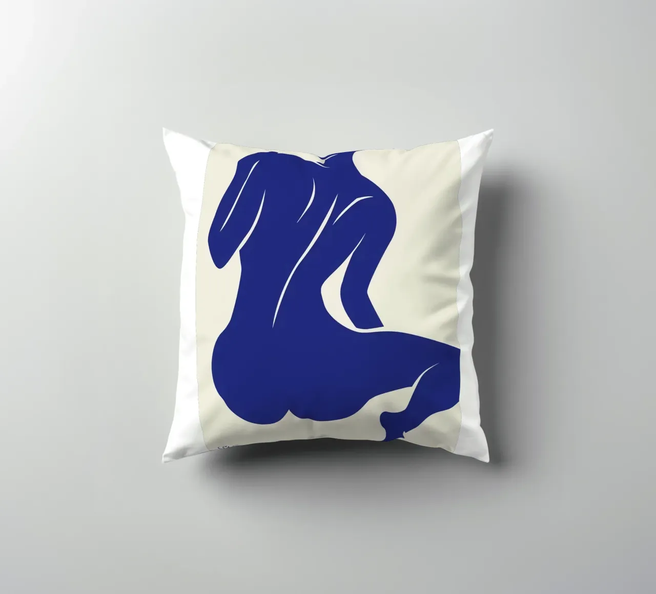 Figure di persone blu di Matisse cuscino da Mandy Gray