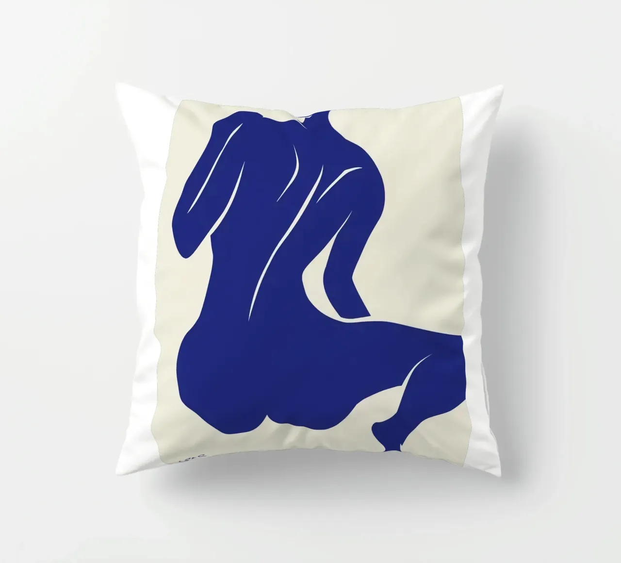 Figure di persone blu di Matisse cuscino da Mandy Gray
