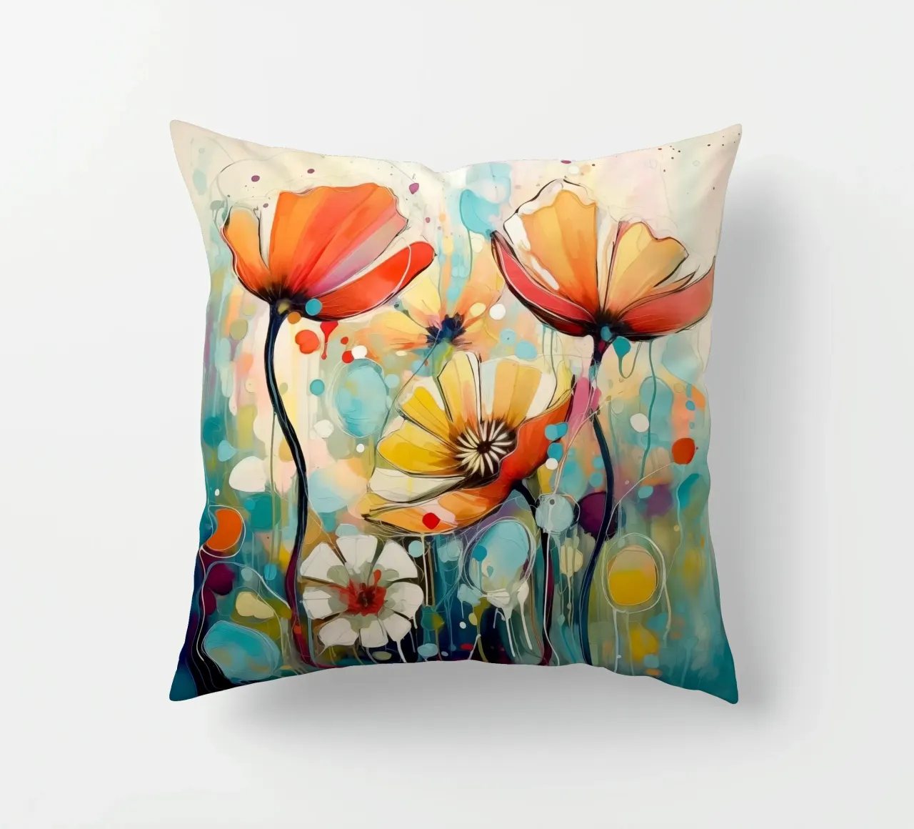 Abstract decorative cushion by Imagine