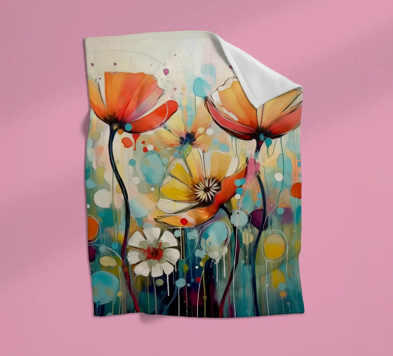 Abstract fleecedeken van Imagine