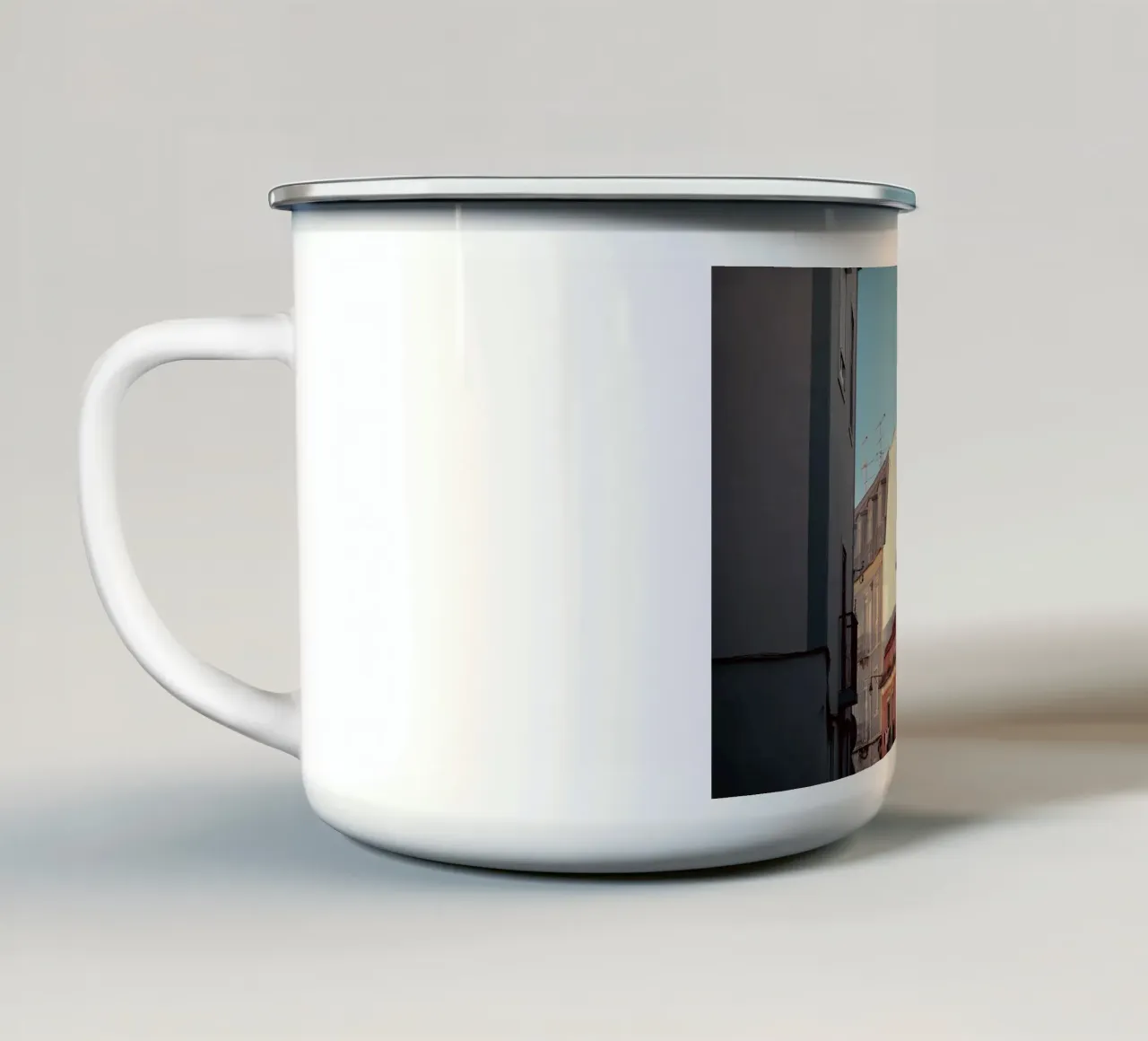 Via Lisbona tazza in smalto da KISSA STUDIO